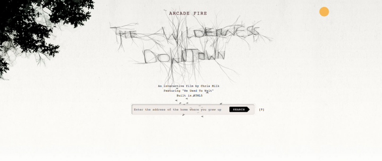 The Wilderness Downtown: fondere musica e web
